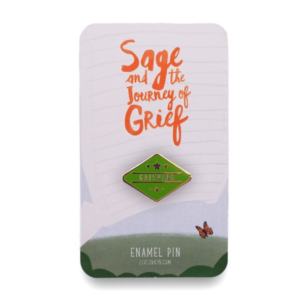 Grieving Enamel Pin