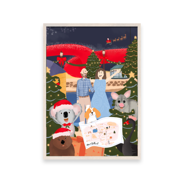 Custom Christmas in Ballarat Illustration